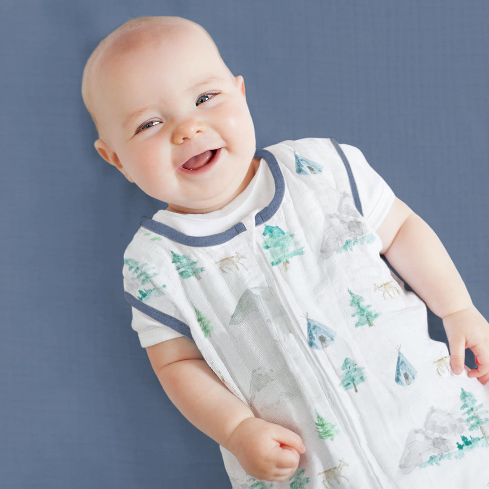 SwaddleDesigns sleep sack size-small fit ensures roomy legs while staying snug.