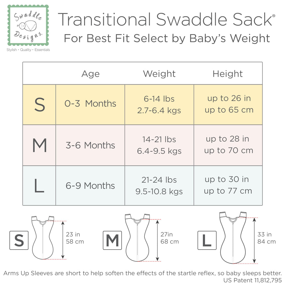 SwaddleDesigns Transitional Swaddle Sack heathered oatmeal color for cozy style.