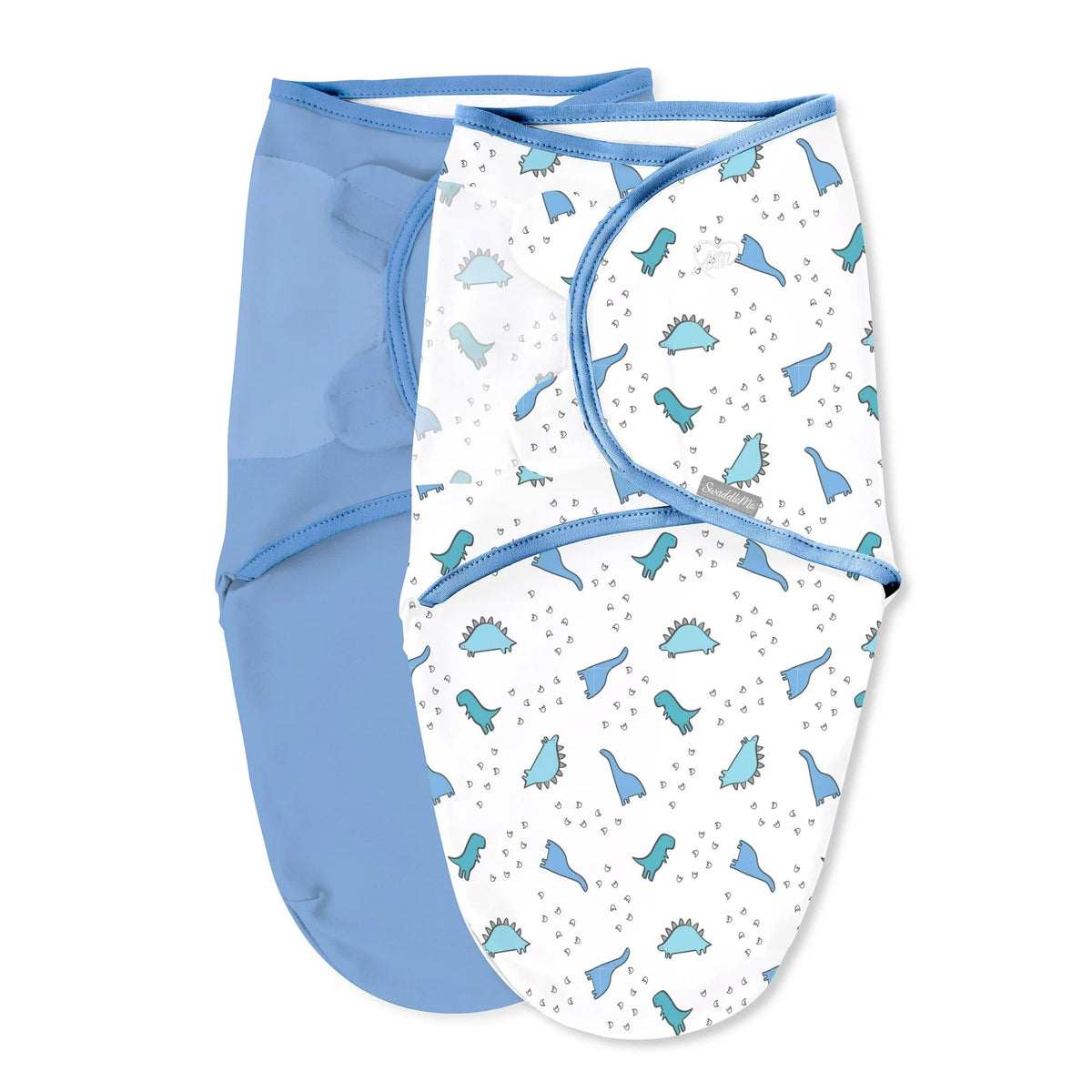SwaddleMe Dino Tracks pack front view promotes calm, snug womb-like support.