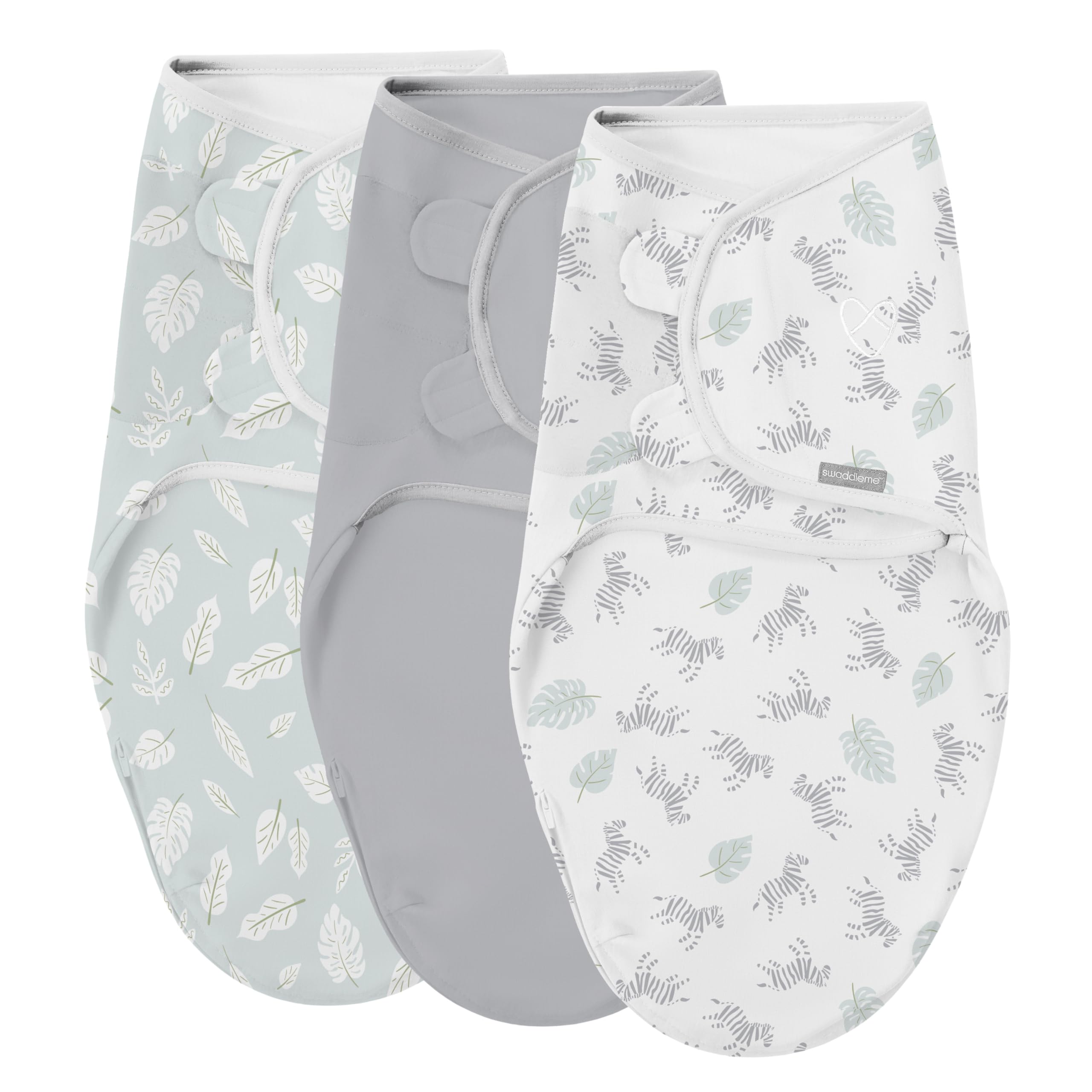 SwaddleMe Easy Change Swaddle showing bottom zipper for quick diaper access