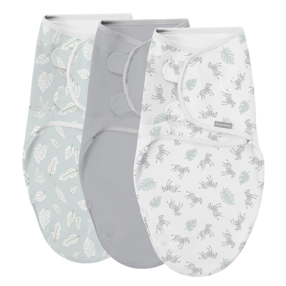 SwaddleMe Easy Change Swaddle showing bottom zipper for quick diaper access