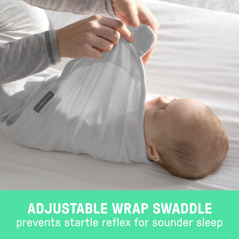 SwaddleMe Starry Night hook and loop closures stay closed for steady rest