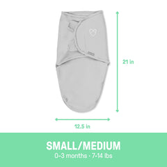 SwaddleMe Starry Night hip healthy design with leg room for baby comfort