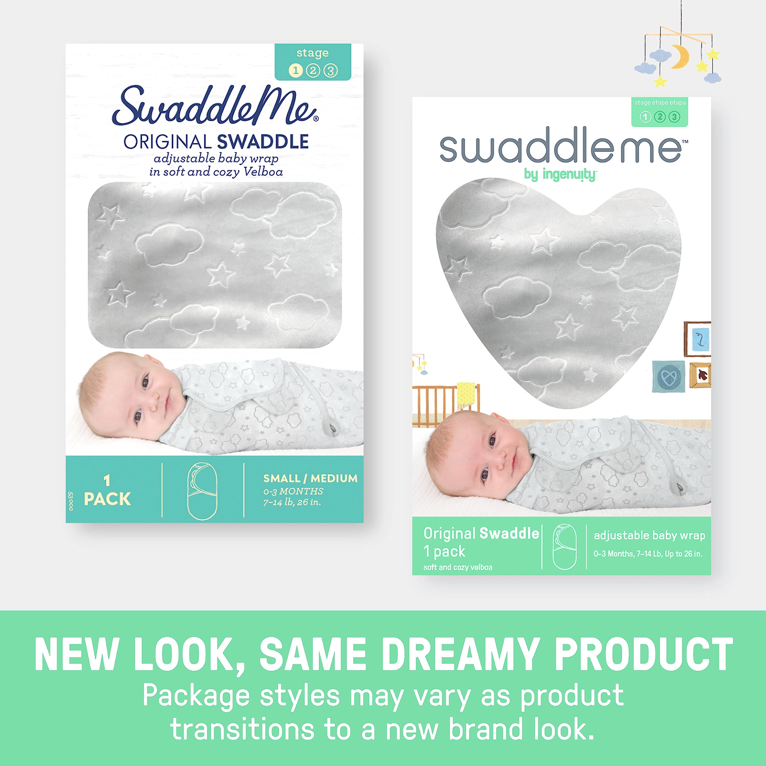 SwaddleMe Starry Night machine washable for easy cleanup