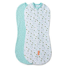 SwaddleMe by Ingenuity Pod newborn snug closeup promotes calm sleep.