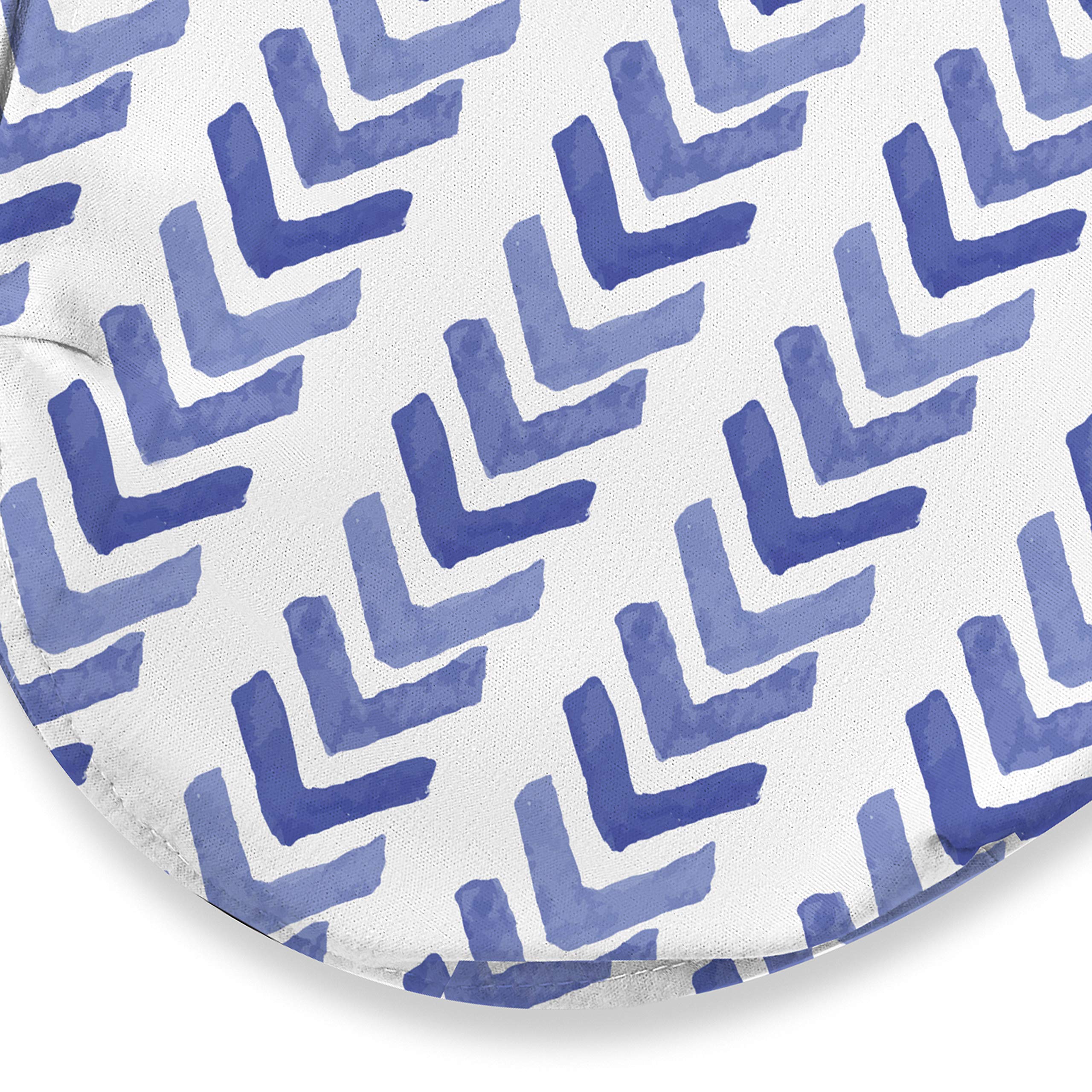SwaddleMe Luxe Easy Change Swaddle Water Color Indigo with quick diaper changes via zipper
