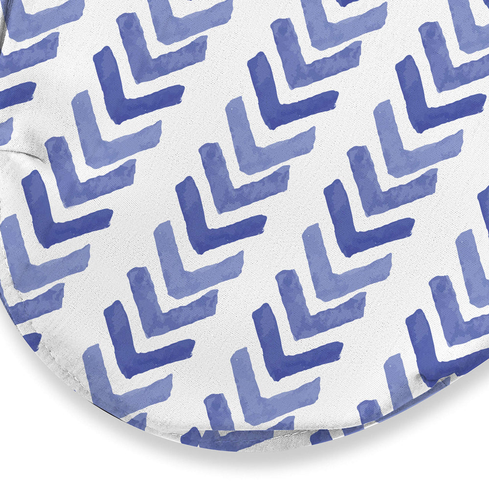 SwaddleMe Luxe Easy Change Swaddle Water Color Indigo with quick diaper changes via zipper