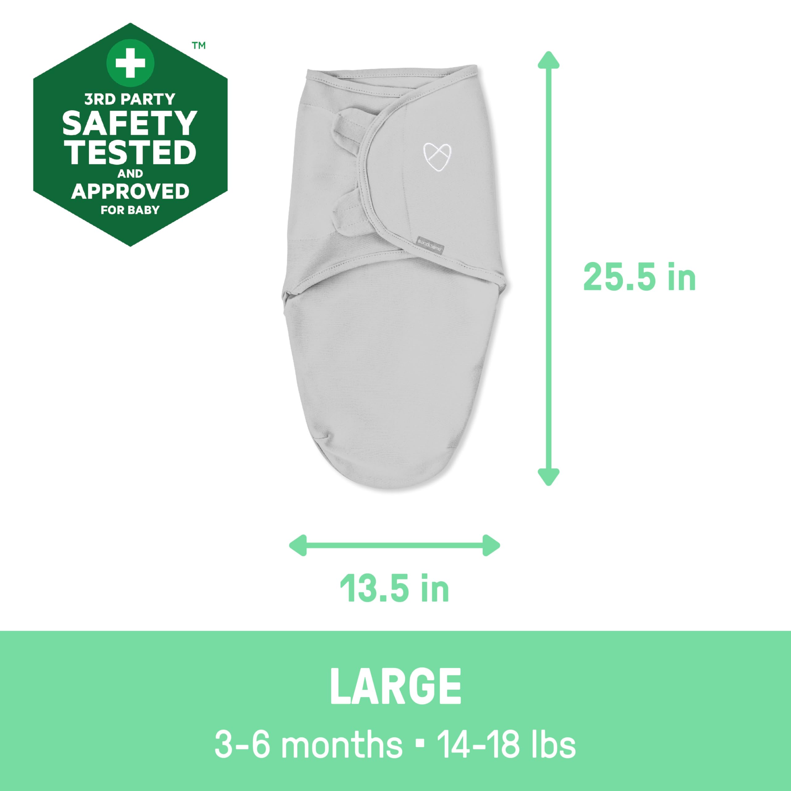 SwaddleMe baby sleeping setup suggests gentle, secure naps.