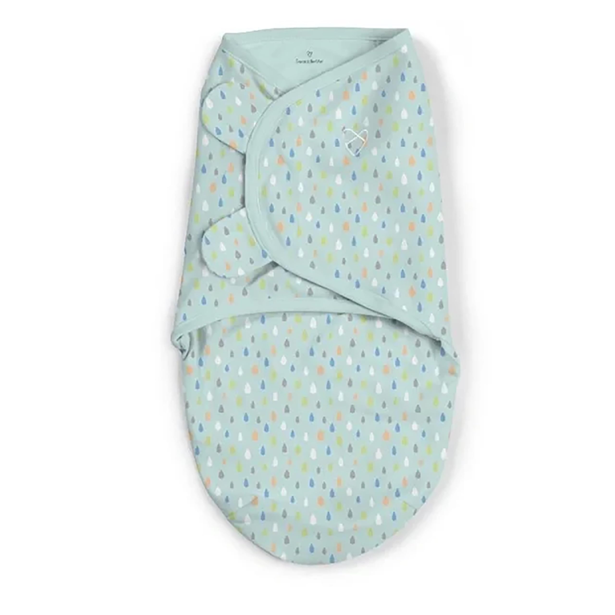 Baby inside SwaddleMe Original Swaddle for soothing snug wrap