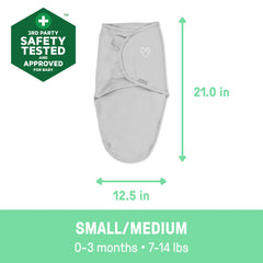 SwaddleMe Original Swaddle 100% cotton fabric for gentle skin.