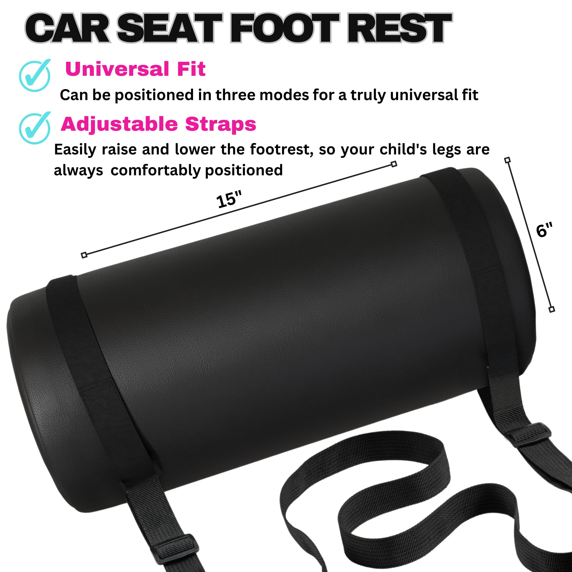 Swanoo kid ergonomic foot rest helps align legs for improved comfort.