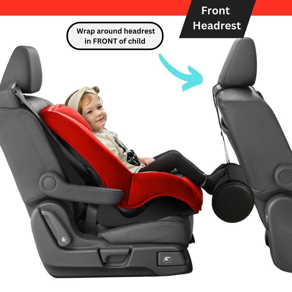 Swanoo car foot rest seat attachment ensures quick, secure mounting.