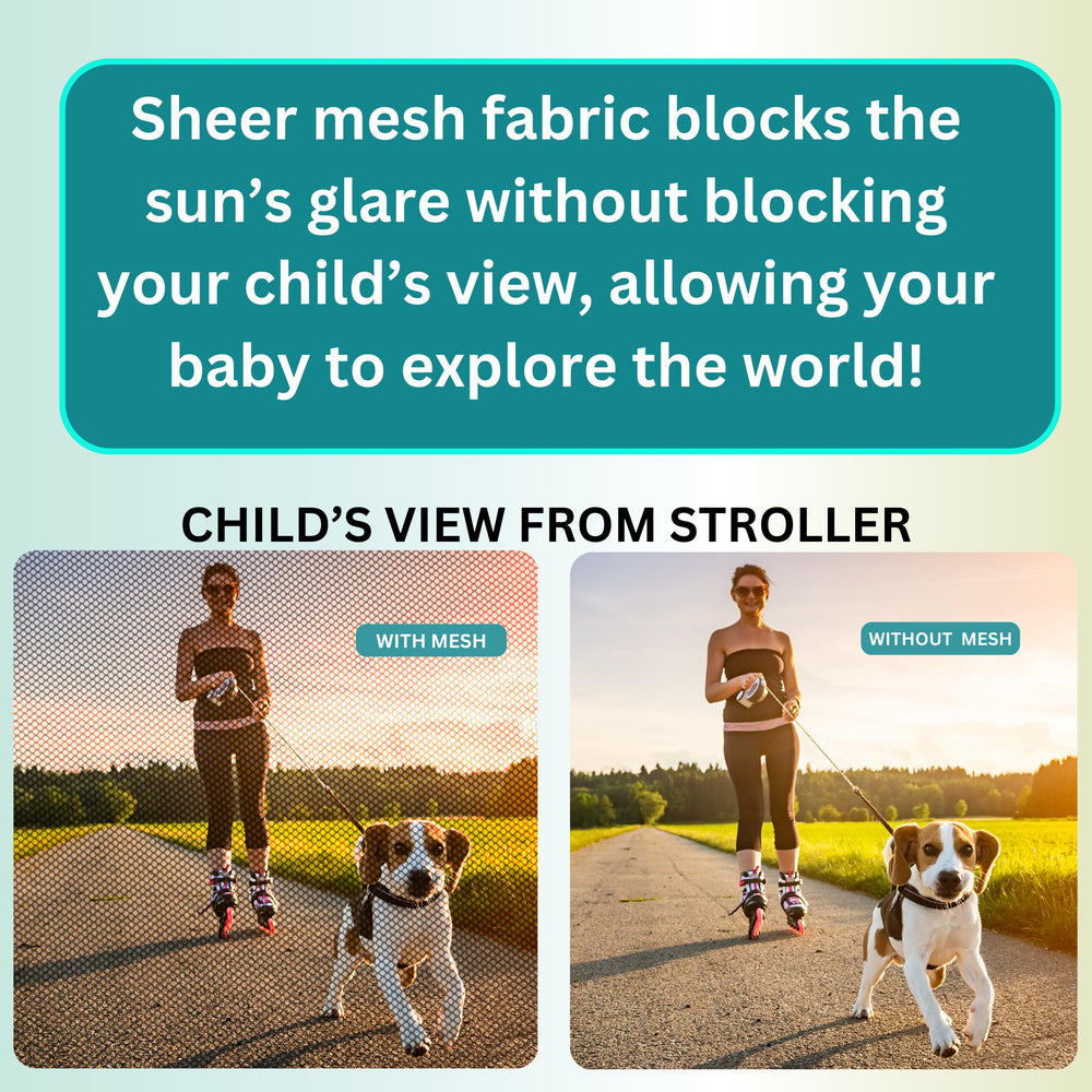 Swanoo car-seat compatibility net used as a versatile shade cover.