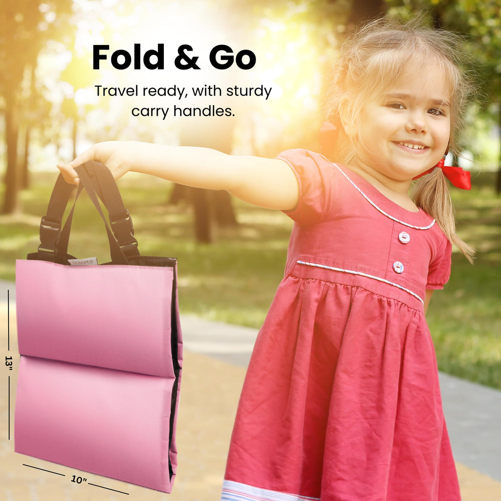 Swanoo foldable cooling pad is easy to carry in bags and car.