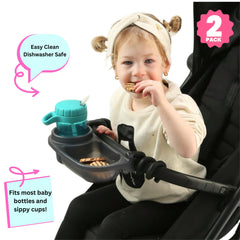 Swanoo snack tray close-up soft-edge design minimizes scrapes during meals