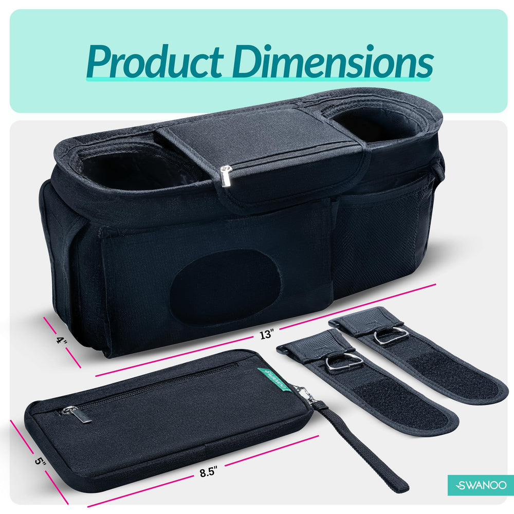 Swanoo roll-down mesh bag adds extra storage on the go.