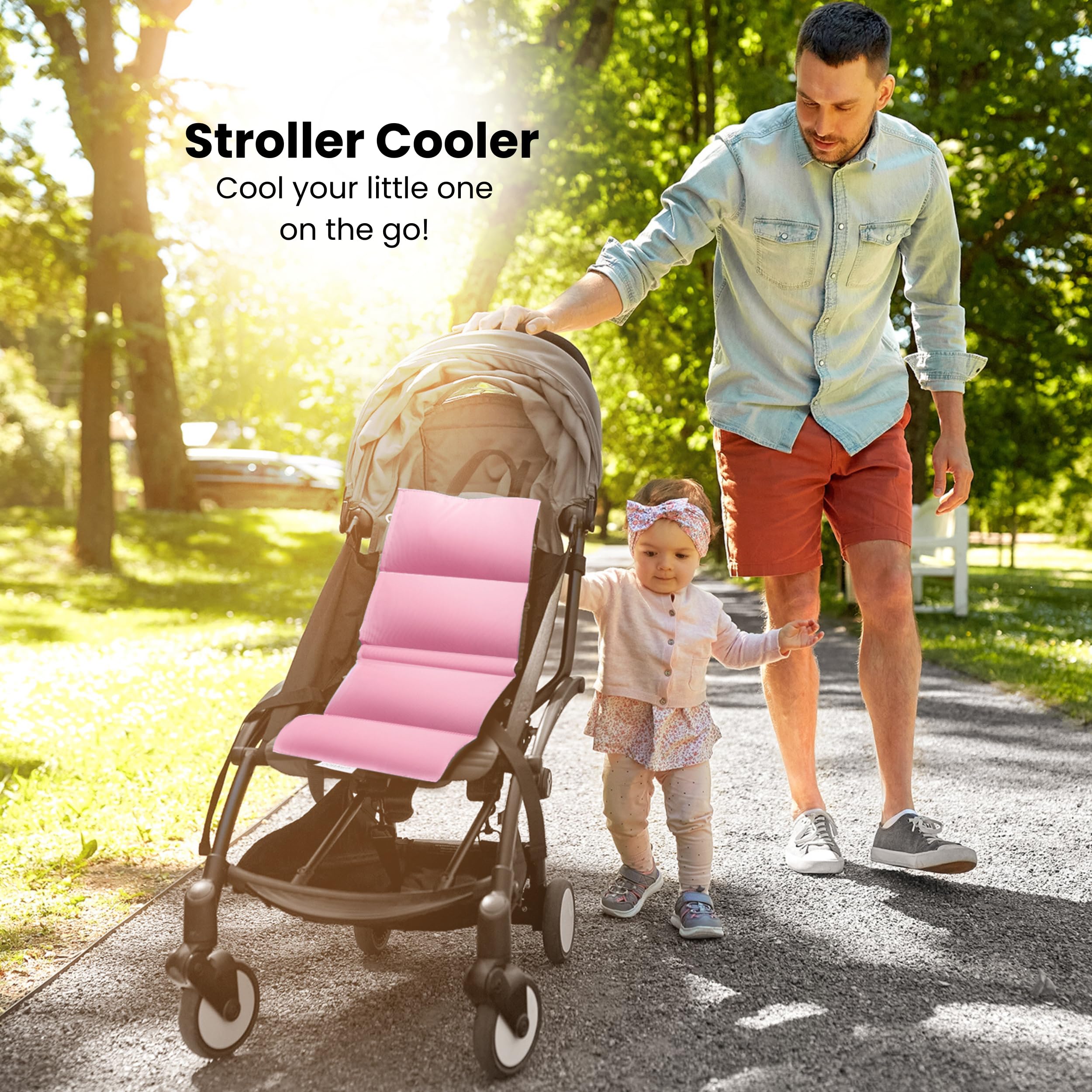 Swanoo sun protection car seat cover keeps heat at bay during sunny outings.