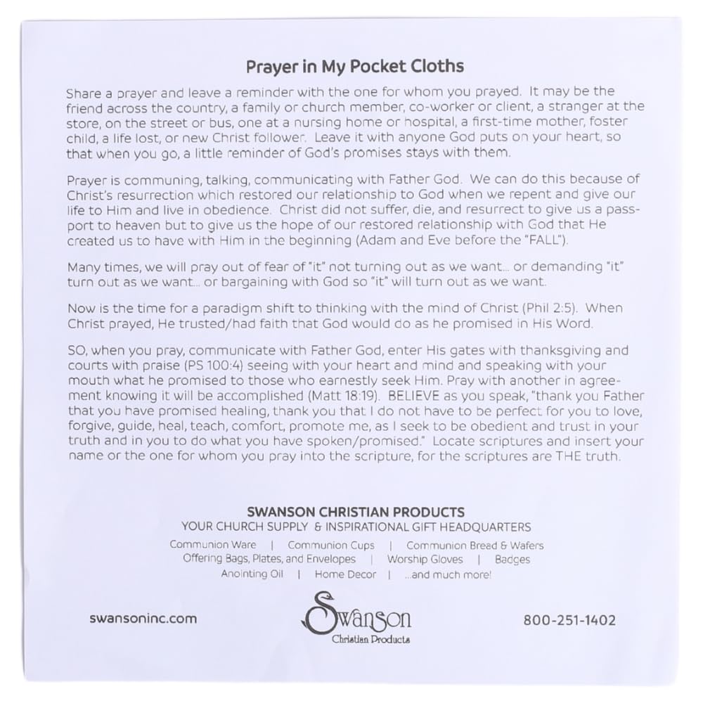 Swanson Christian Products golden-eagle-design prayer cloth emphasizes strength and courage