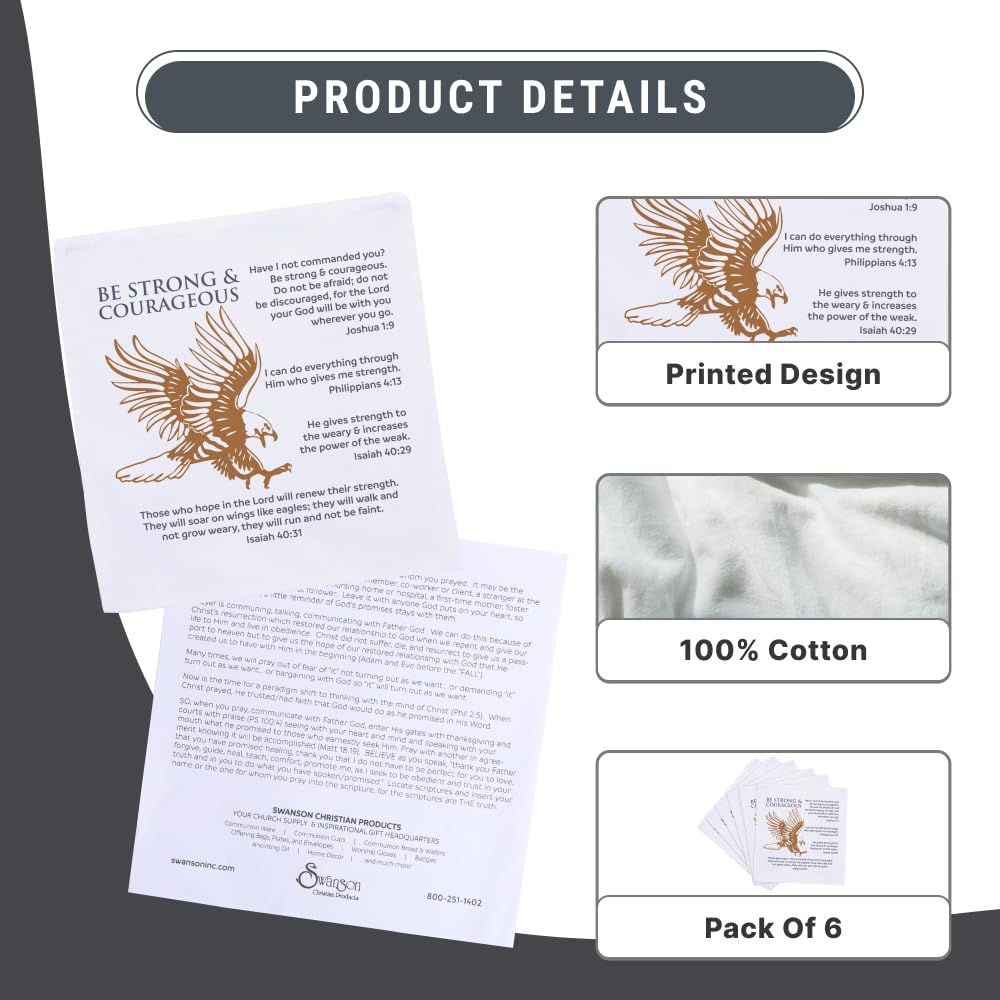 Swanson Christian Products prayer cloth in use during personal or group prayer