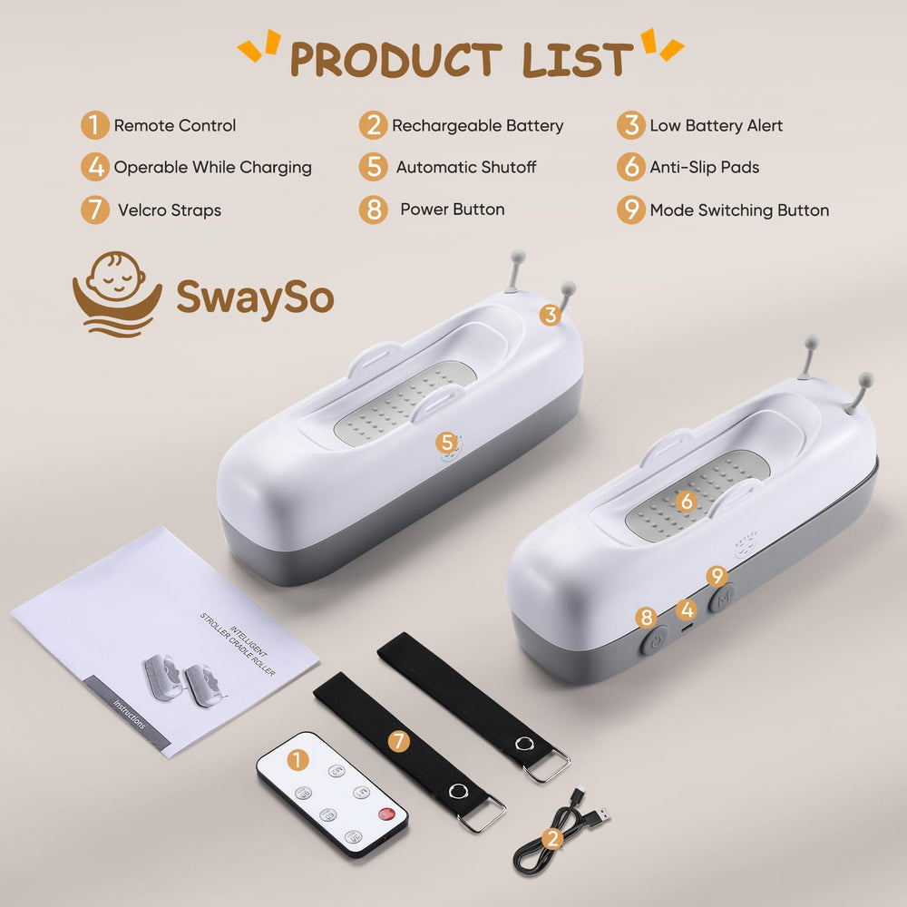 SwaySo infant soother travel setup serves as newborn essential for calm moments