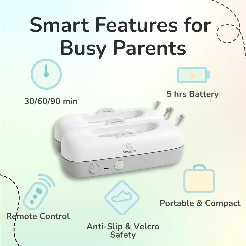 SwaySo portable design makes travel-friendly baby rocking easy