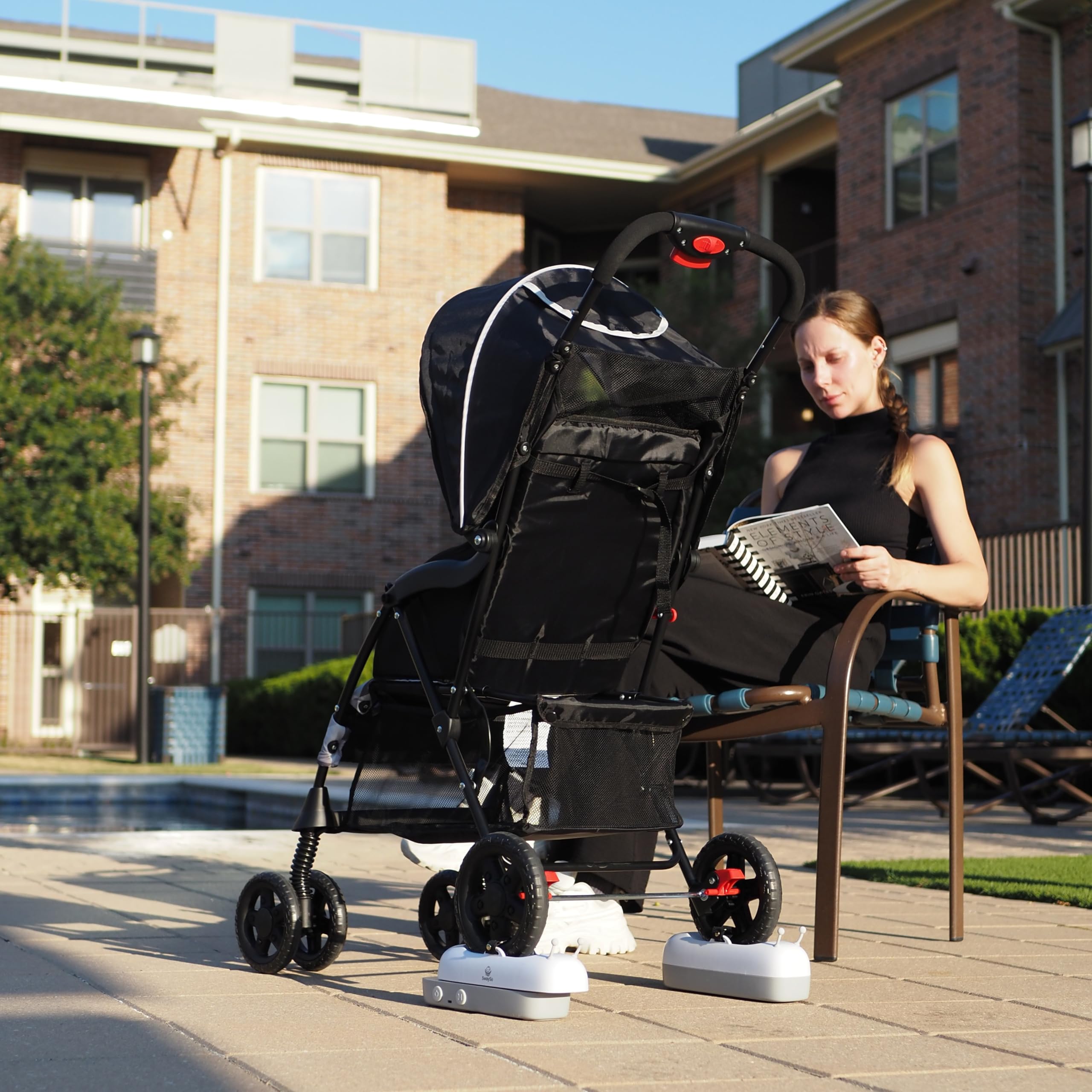 SwaySo single-wheeled stroller compatibility supports safe, optimized performance