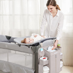Sweeby diaper organizer six compartments neatly organizing diapers wipes and creams
