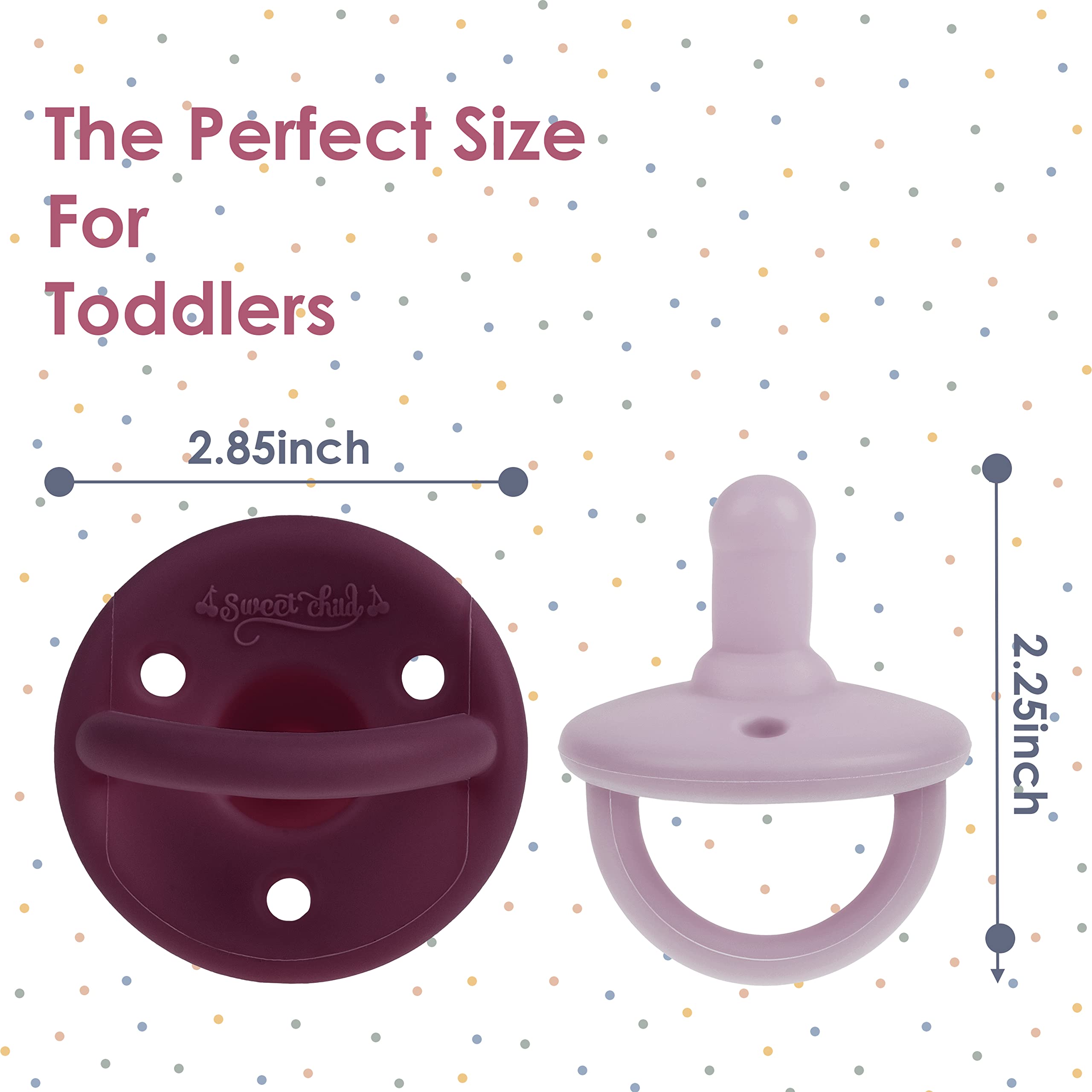 Sweet Child silicone nipple closeup for comfortable soothing