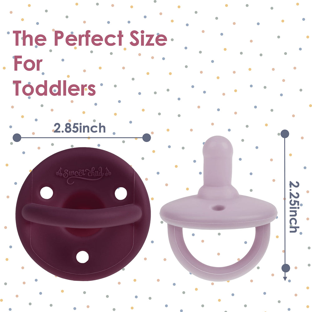 Sweet Child silicone nipple closeup for comfortable soothing