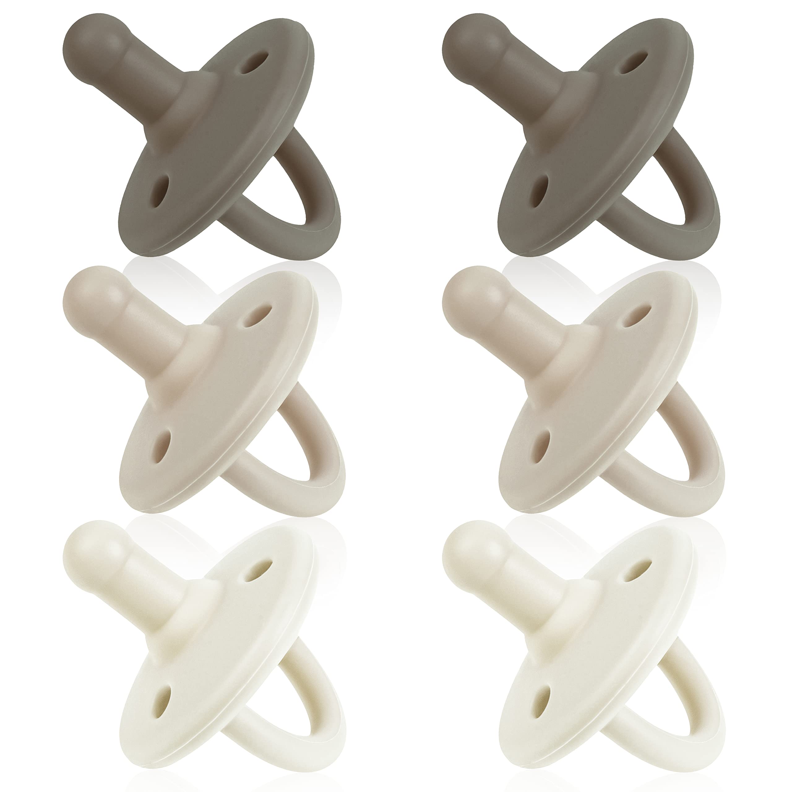 Sweet Child pacifiers 6-pack front view for easy soothing during bedtime.
