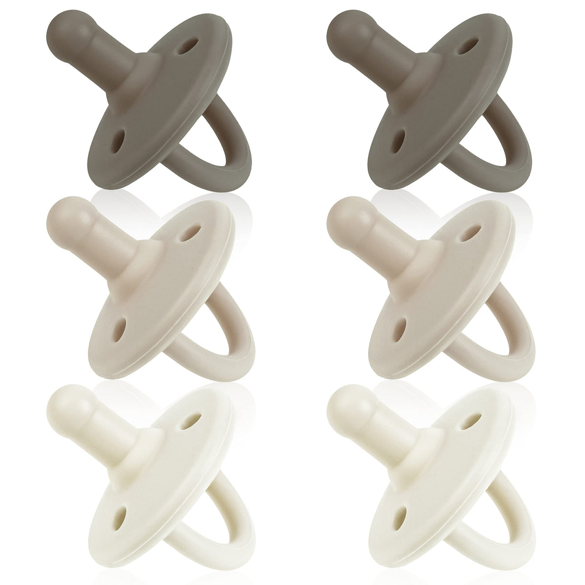 Sweet Child pacifiers 6-pack front view for easy soothing during bedtime.