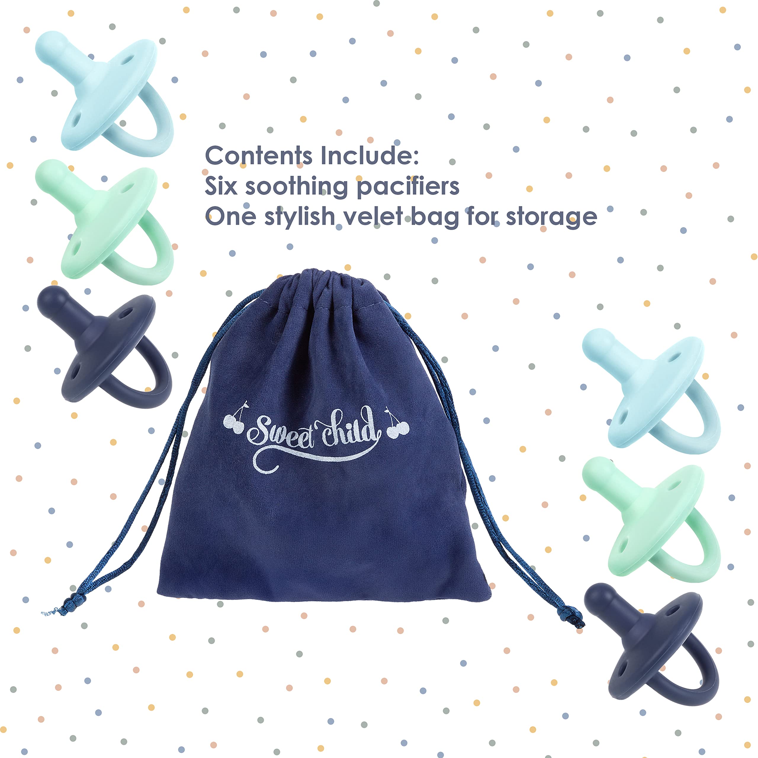 Sweet Child collapsible-handle pacifier for secure clip attachment