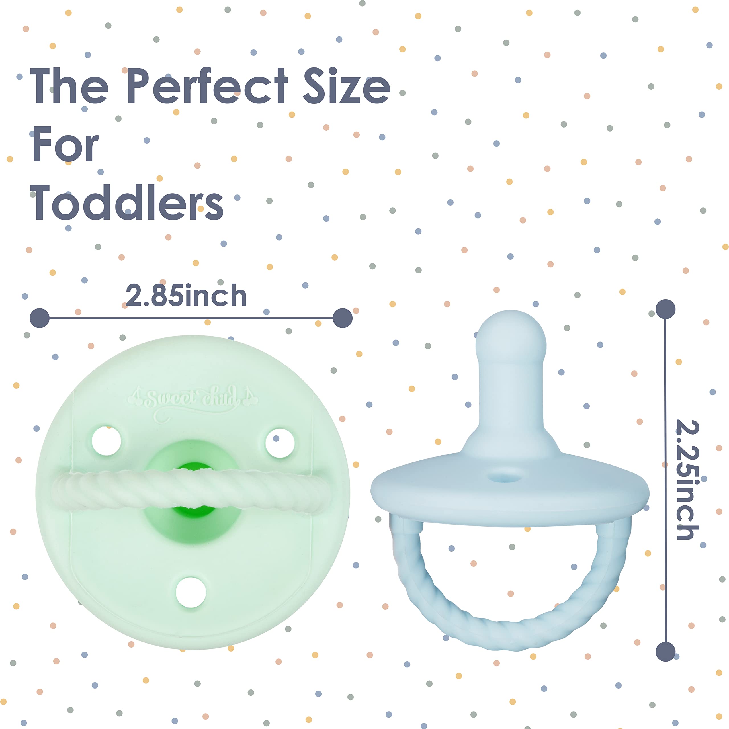 Sweet Child pacifier with large shield for skin protection