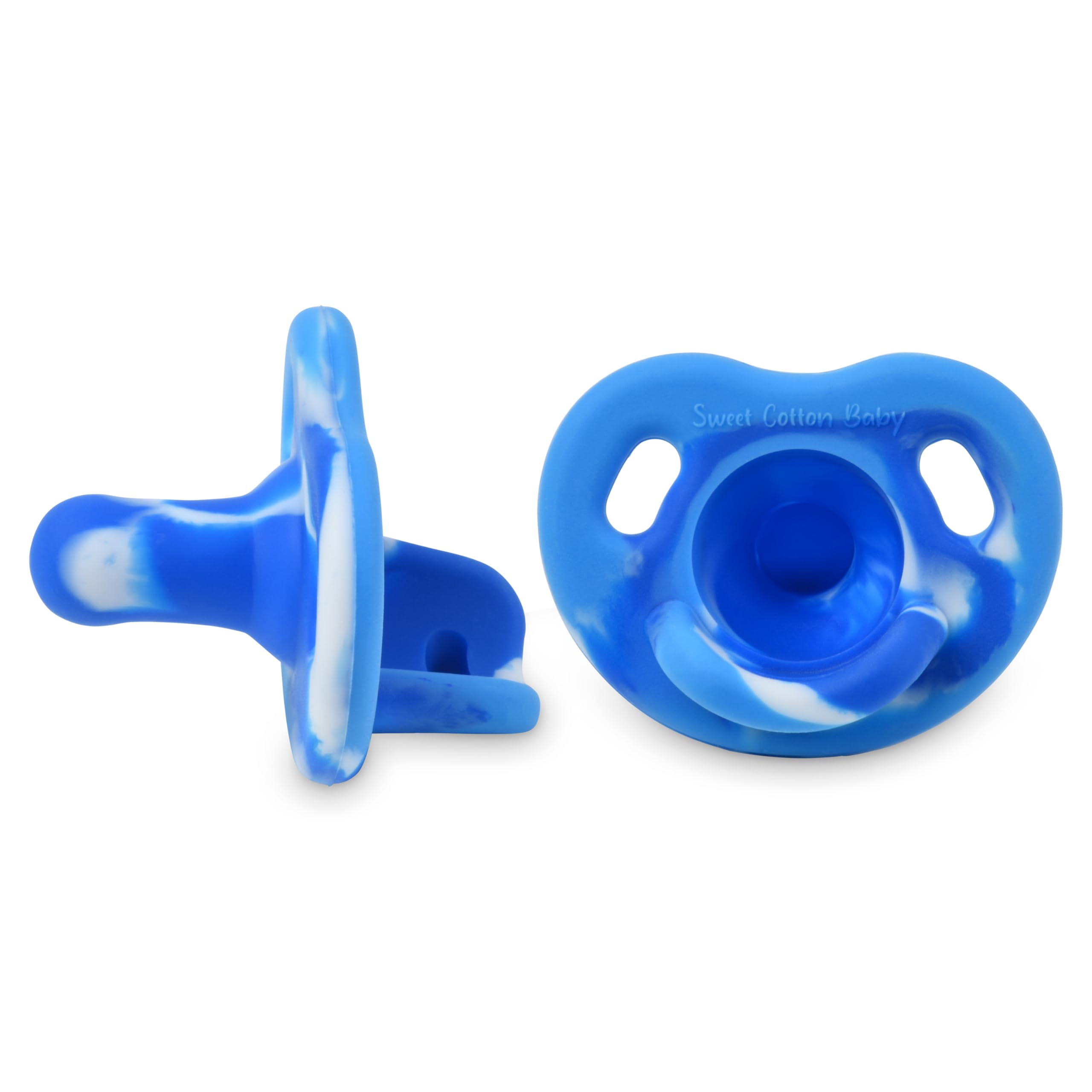 Sweet Cotton Baby pacifier soft silicone newborn close-up for soothing comfort