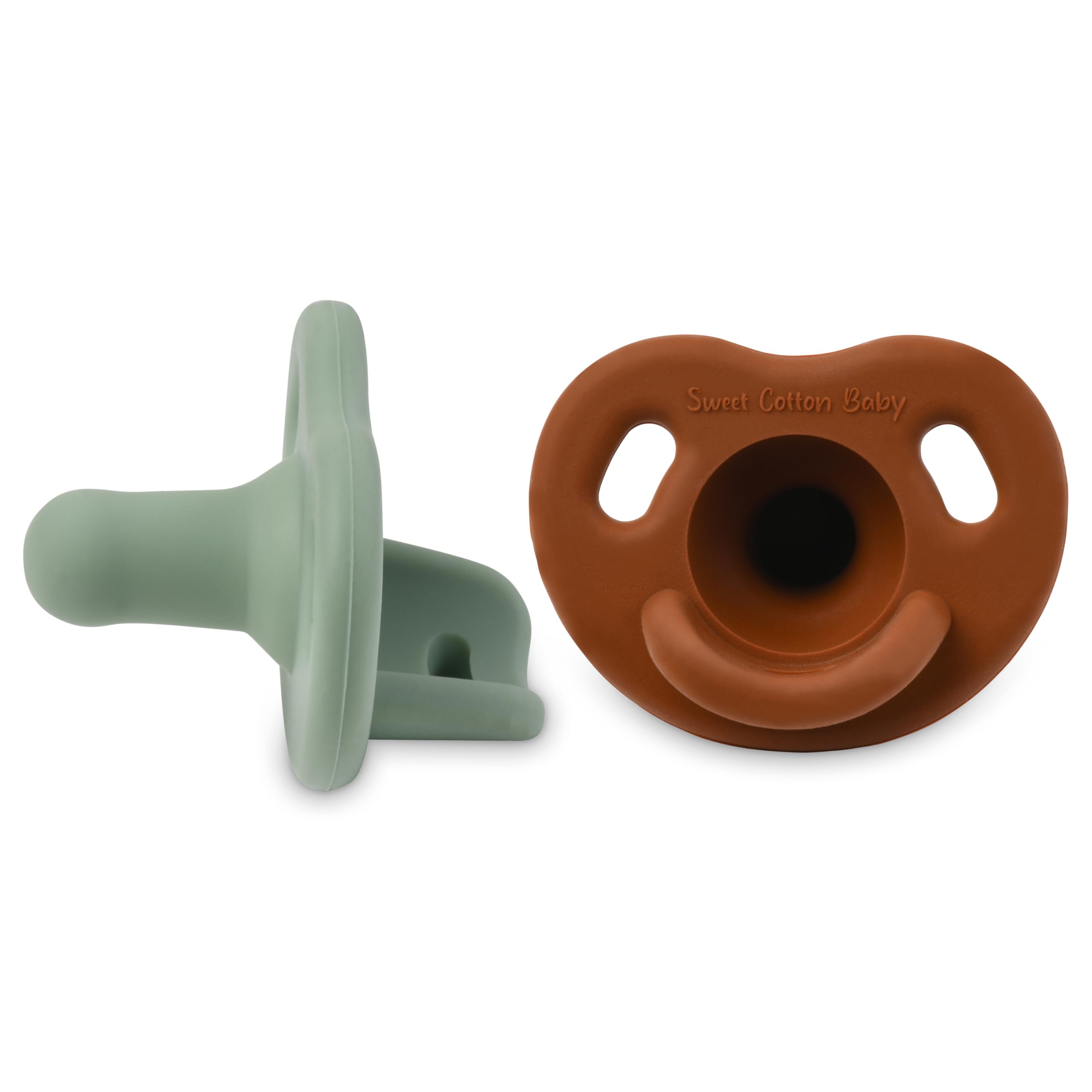 Sweet Cotton Baby pacifier soft silicone newborn soothing with natural latch