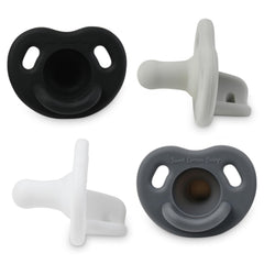 Sweet Cotton Baby Pacifier soft silicone newborn closeup promotes natural latch.