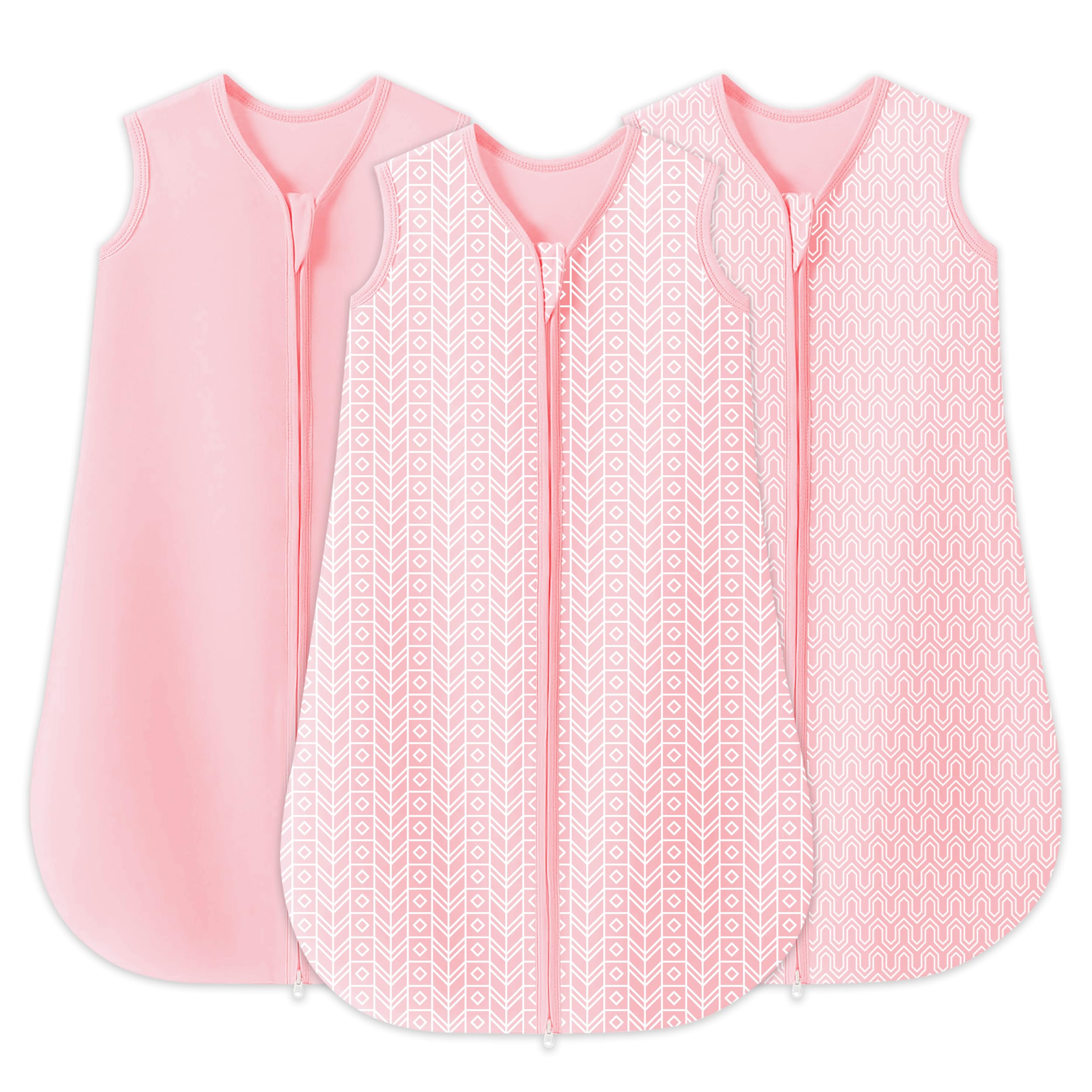 SWEET DOLPHIN baby sleep sack with 2-way zipper for easy diaper changes.