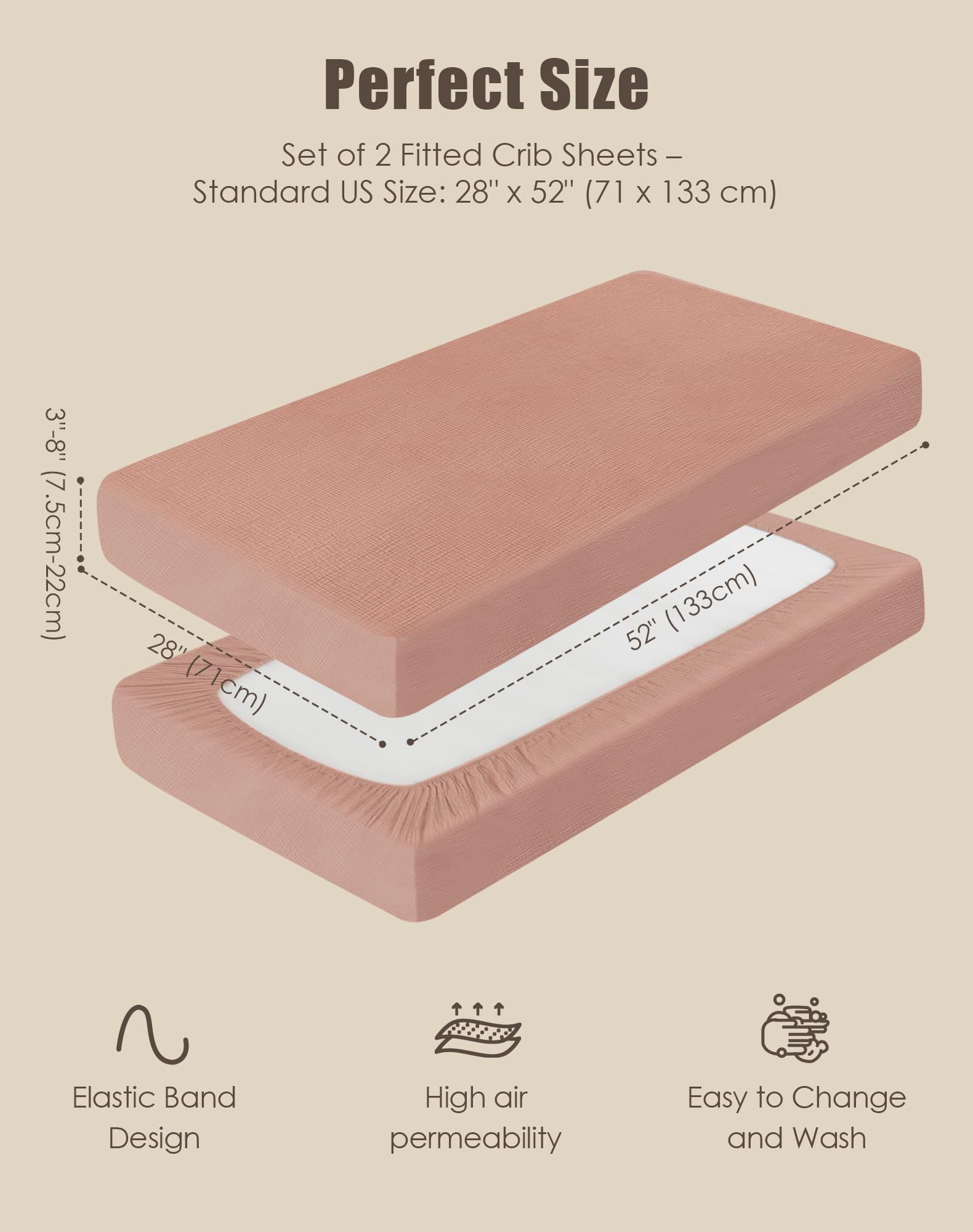 Sweet Dolphin folded sheets demonstrating compact storage and gifting potential.