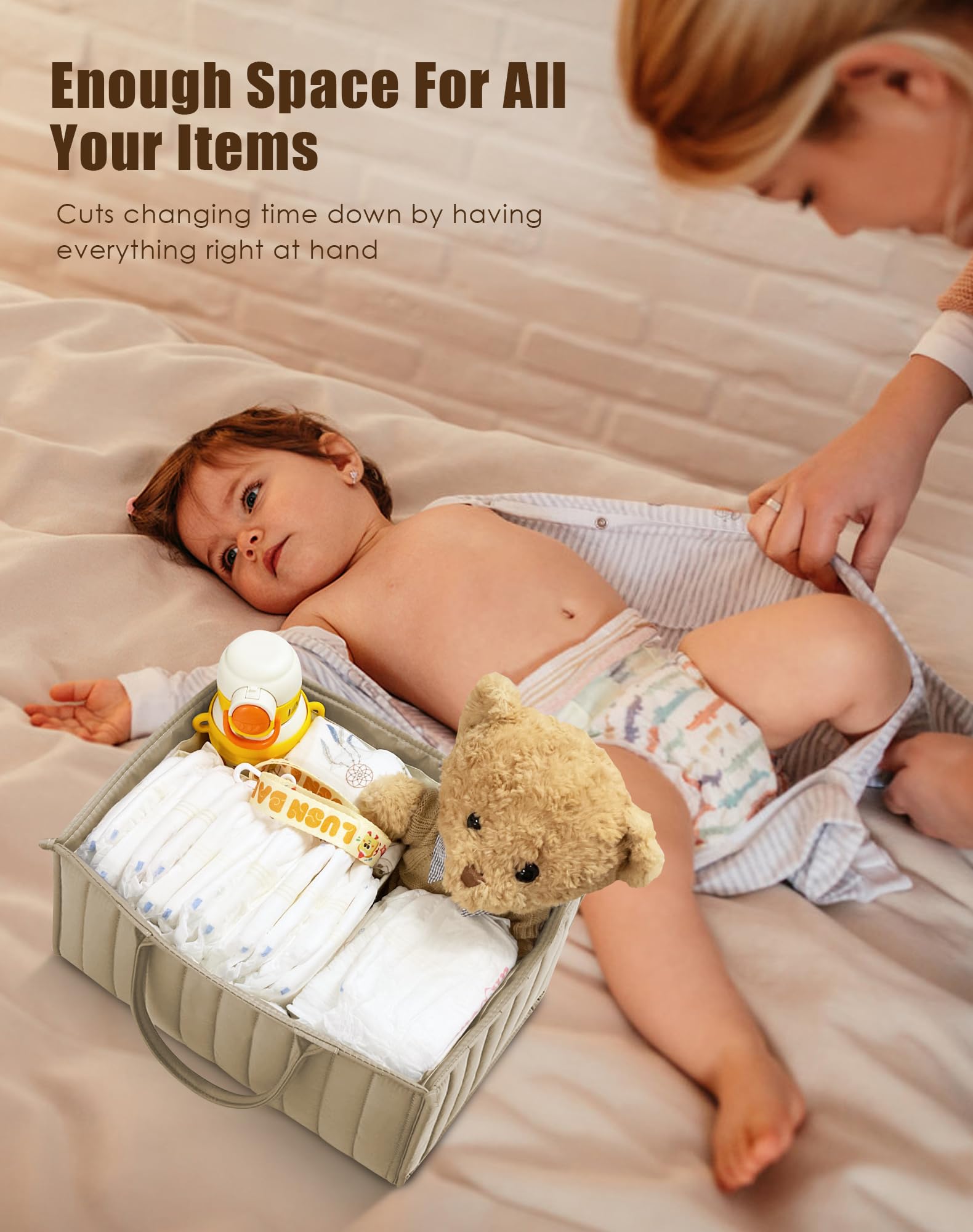 Sweet Dolphin gift idea diaper caddy for baby showers and registries