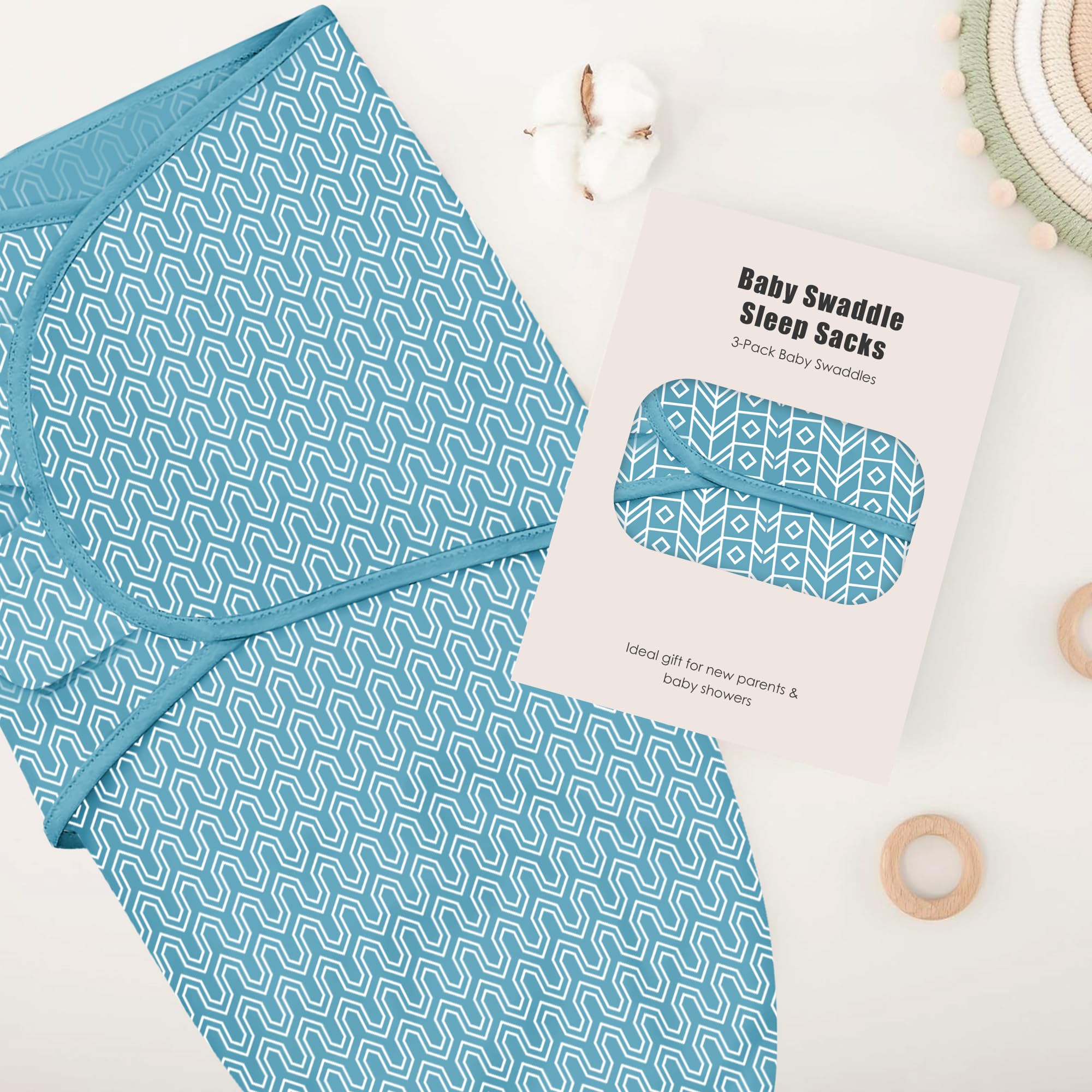 Sweet Dolphin machine washable care makes keeping swaddles fresh simple and quick