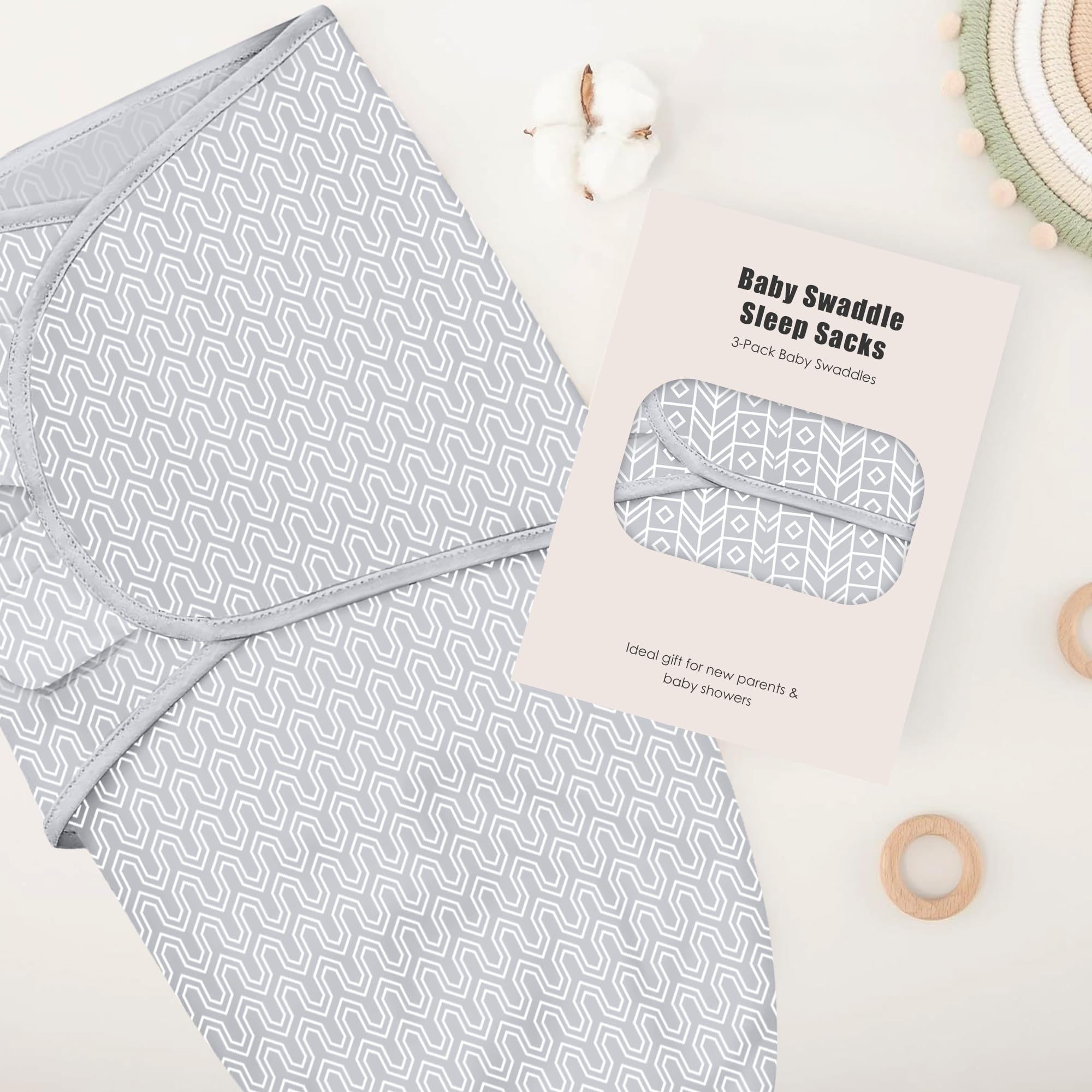 Sweet Dolphin swaddle sack machine-washable design keeps softness after washing.
