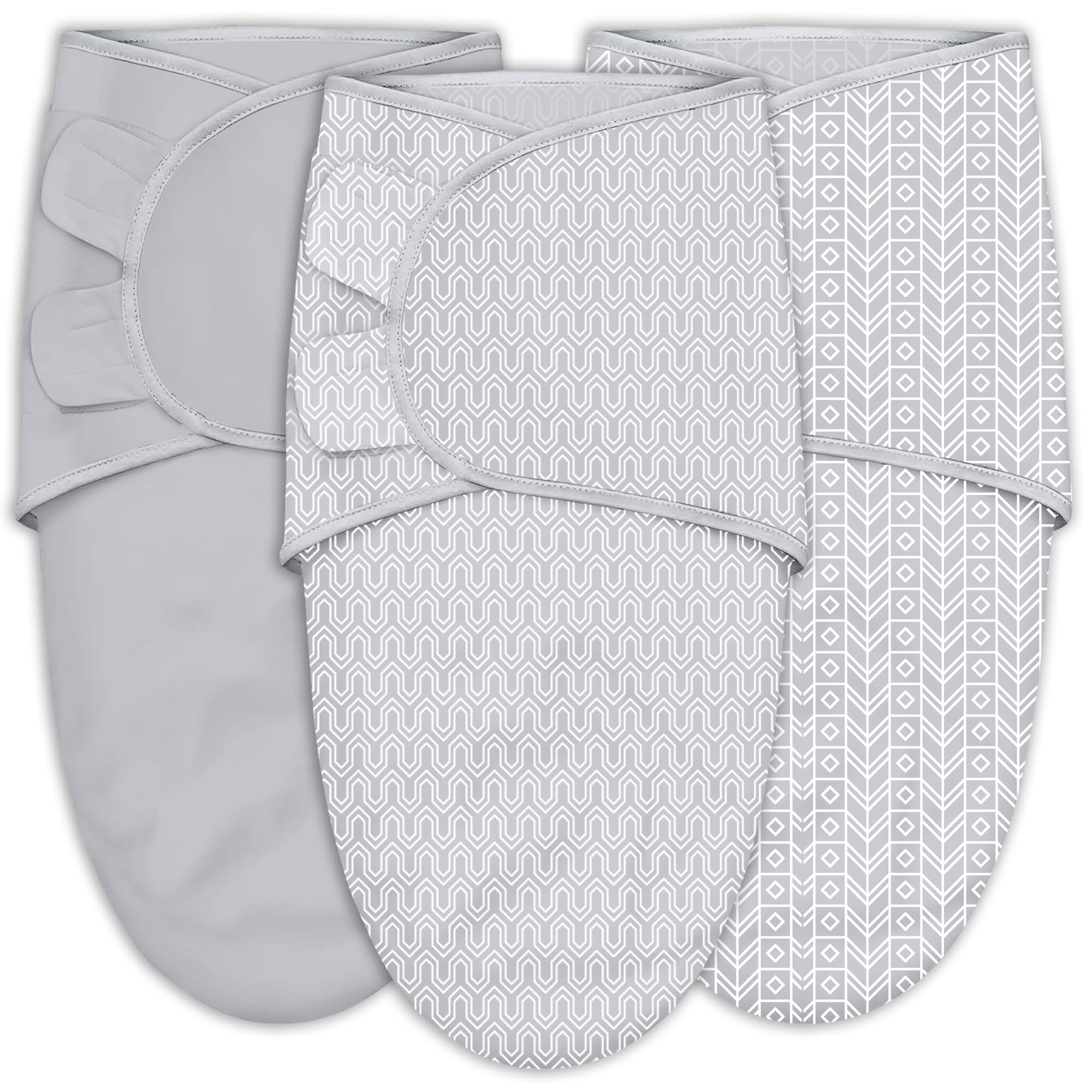 Sweet Dolphin swaddle sack newborn fit demonstrates secure wrap for calmer nights.
