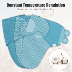 Sweet Dolphin swaddle Velcro closure closeup highlights secure fit and gentle removal