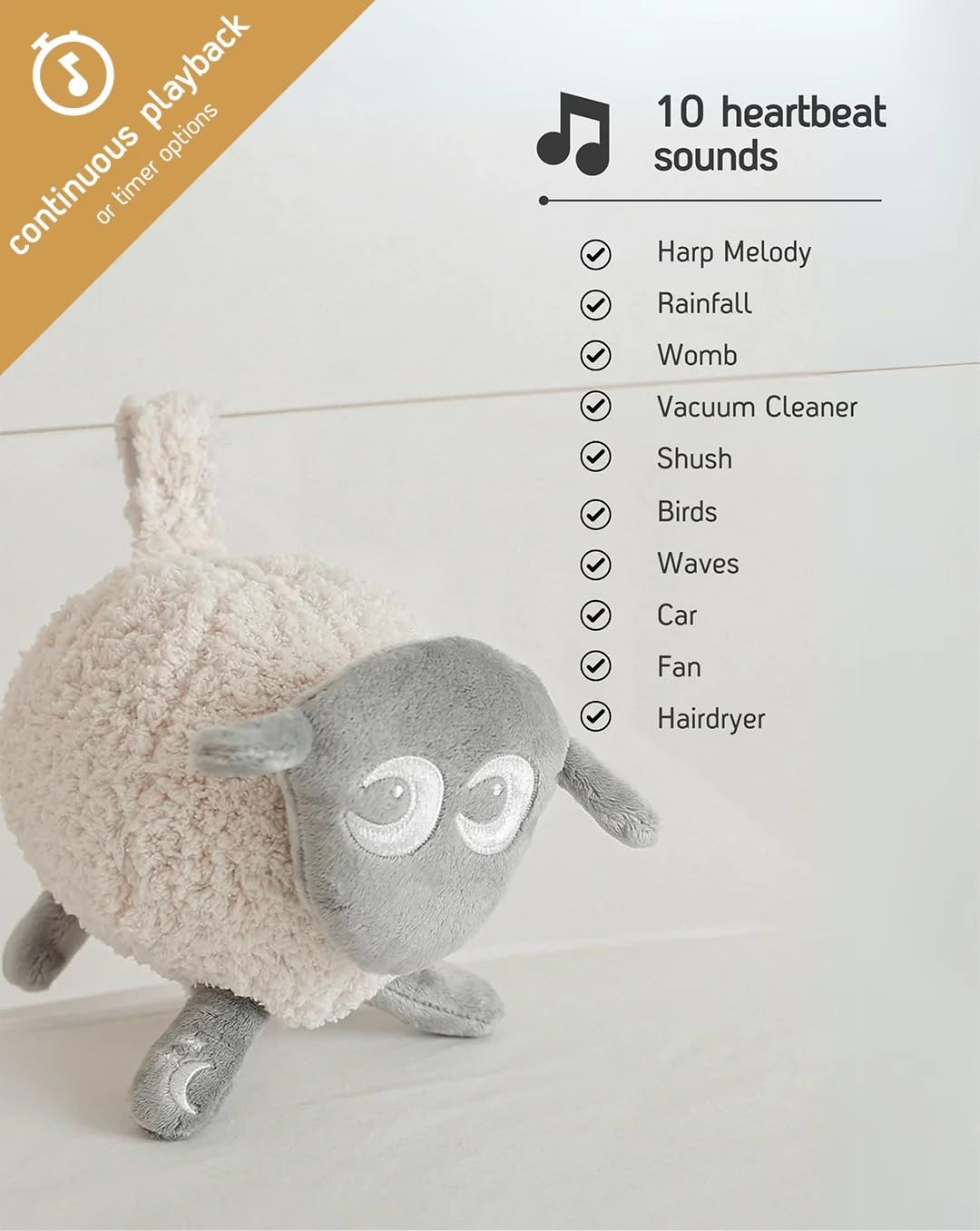 Sweet Dreamers Ewan Deluxe gray nightlight image highlights gentle glow for calming nights.