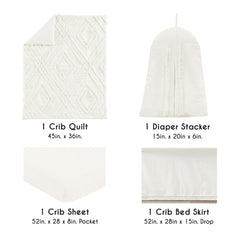 Sweet Jojo Designs 100% cotton crib sheet provides breathable, secure fit for standard cribs.