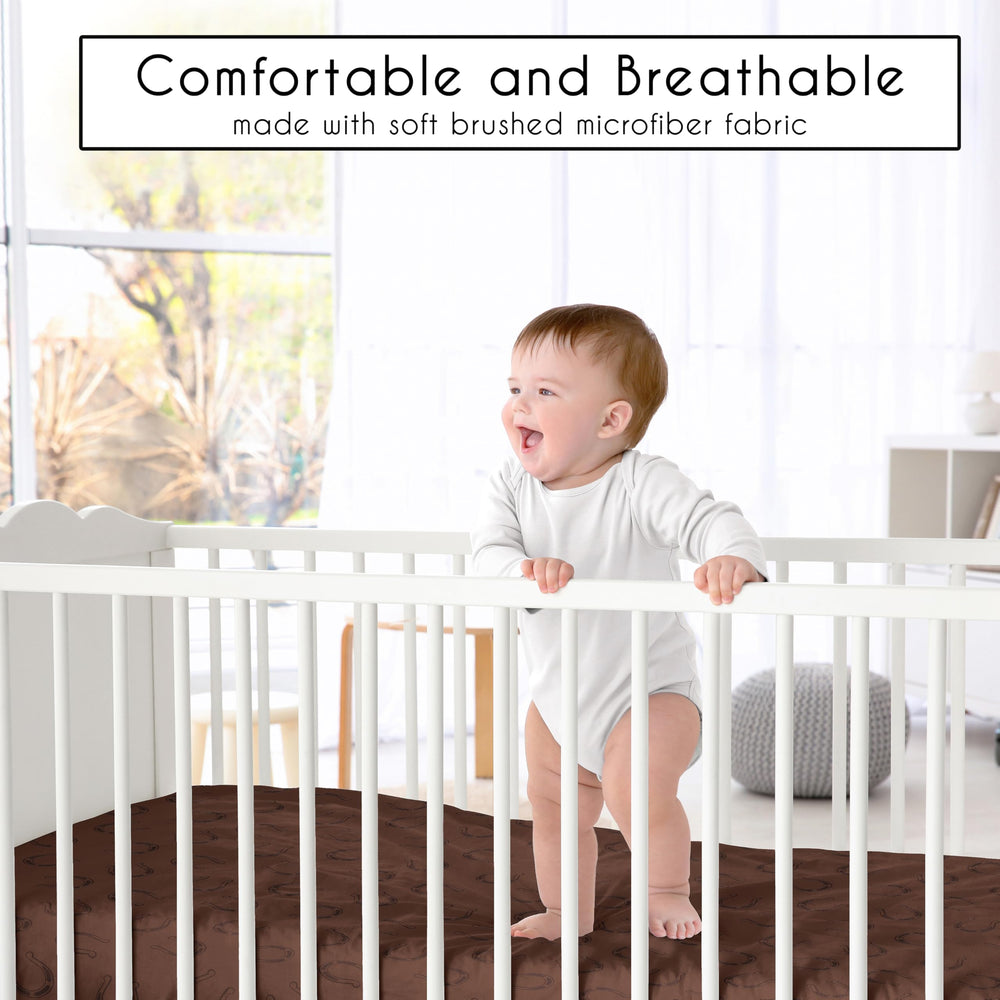 Sweet Jojo Designs 4-piece crib bedding set bundles essential pieces for quick nursery setup.