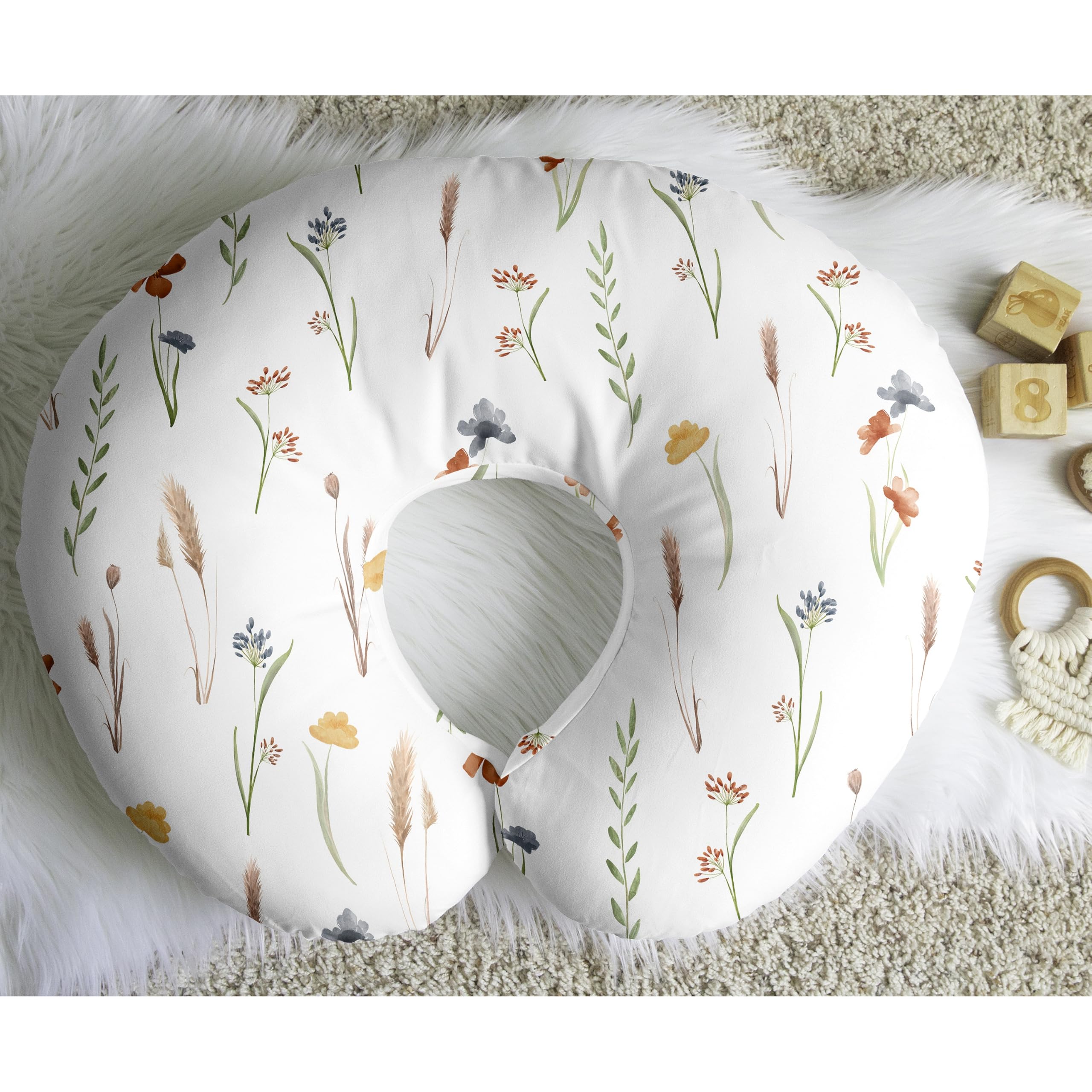 Sweet Jojo Designs boho floral print care-friendly slipcover suitable for busy nursery days