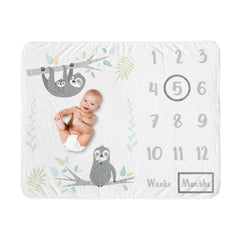 Sweet Jojo Designs milestone blanket for cozy monthly growth photos.