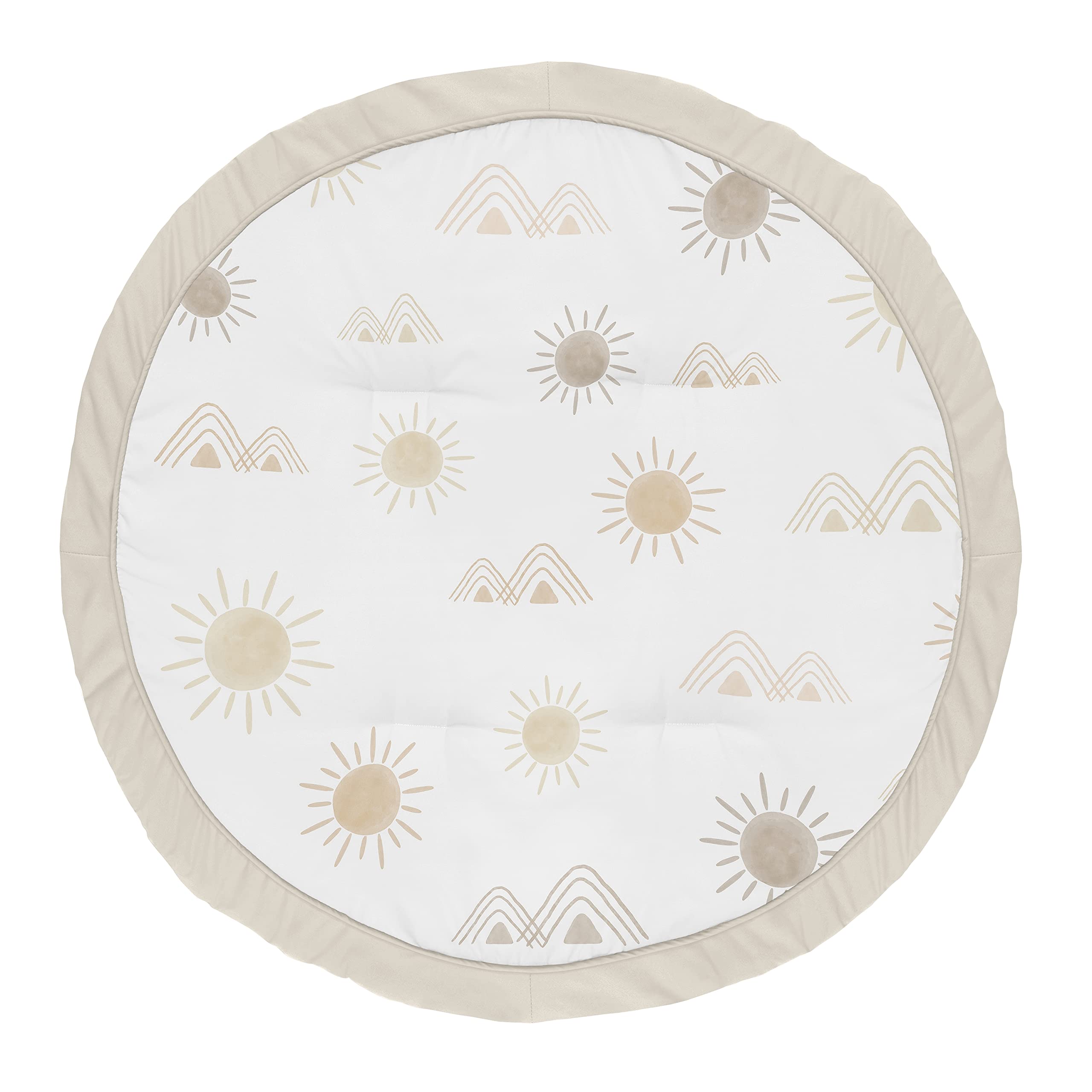 Sweet Jojo Designs boho desert sun taupe playmat for tummy time.