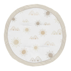 Sweet Jojo Designs boho desert sun taupe playmat for tummy time.